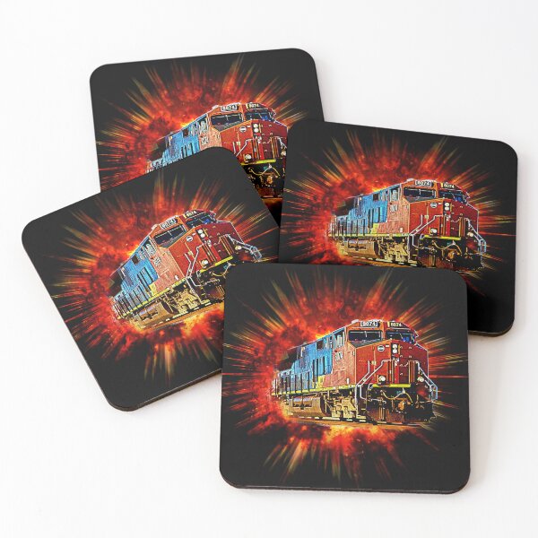 Item preview, Diesel Locomotive Bursting From Power Explosion designed and sold by TheTrainRoom.