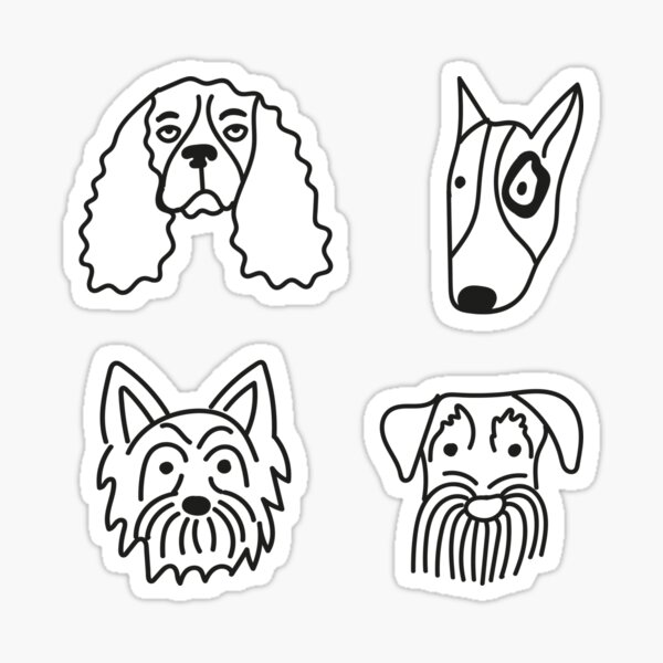 "Dogs Stickers Pack Sticker" Sticker for Sale by LinchenMeyer Redbubble