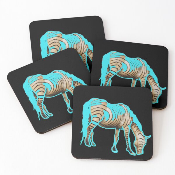Item preview, Zebra Grazing in Aquamarine designed and sold by Cowboy Folly.