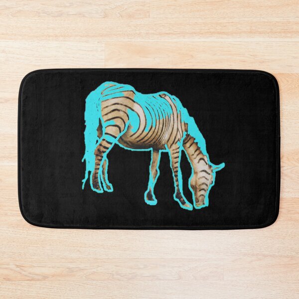 Item preview, Zebra Grazing in Aquamarine designed and sold by Cowboy Folly.