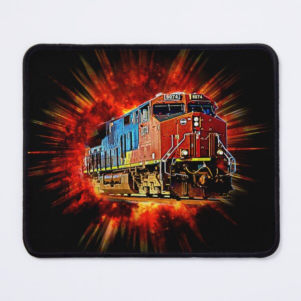 Item preview, Diesel Locomotive Bursting From Power Explosion designed and sold by TheTrainRoom.