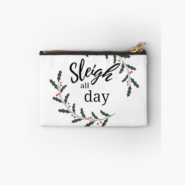Item preview, Sleigh all day holiday funny Christmas t shirt/mug, sticker, hat, apron, towel, cup designed and sold by Paintingladycat.