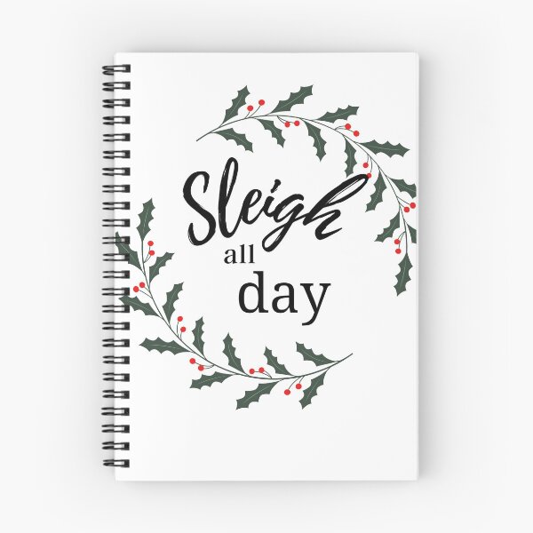 Item preview, Sleigh all day holiday funny Christmas t shirt/mug, sticker, hat, apron, towel, cup designed and sold by Paintingladycat.