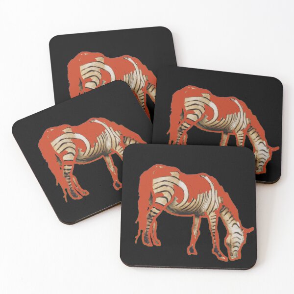 Item preview, Zebra Grazing in Burnt Orange designed and sold by Cowboy Folly.