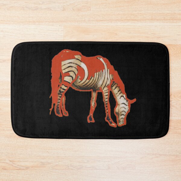 Item preview, Zebra Grazing in Burnt Orange designed and sold by Cowboy Folly.