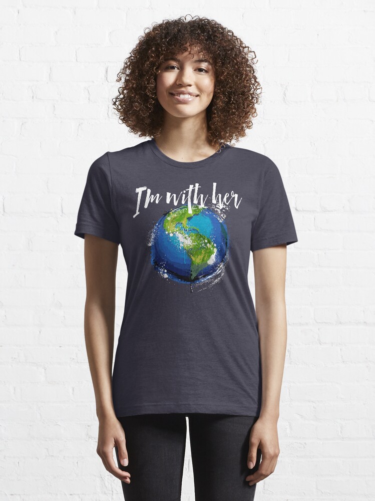 Alternate view of I’m With Earth Essential T-Shirt