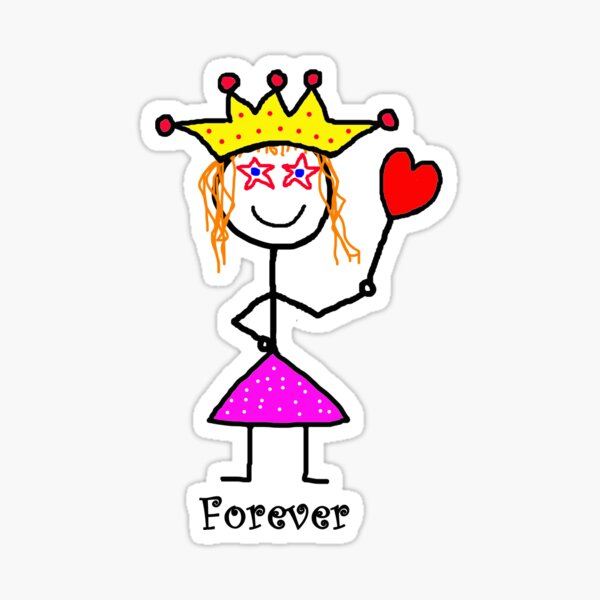 I will love you forever! (Redhead) Sticker
