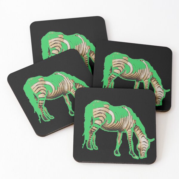 Item preview, Zebra Grazing in Emerald Green designed and sold by Cowboy Folly.