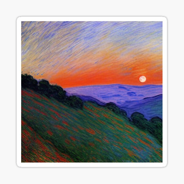 Stillness Gifts Steep Hillside Slope Sticker