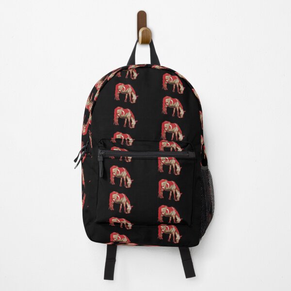 Item preview, Zebra Grazing in Ruby Red designed and sold by Cowboy Folly.
