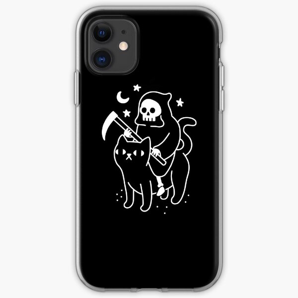 Death Rides A Black Cat iPhone Soft Case