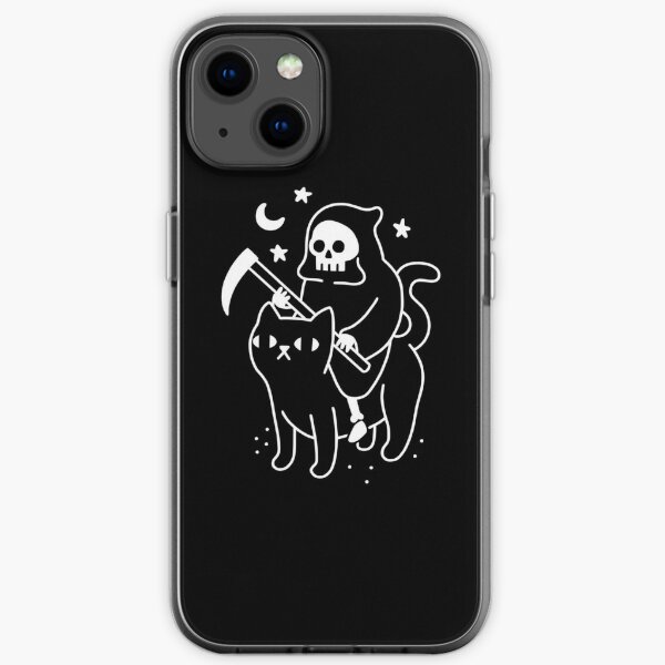 Death Rides A Black Cat iPhone Soft Case