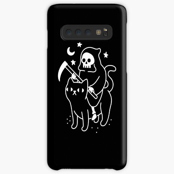 La muerte monta un gato negro Funda rígida para Samsung Galaxy