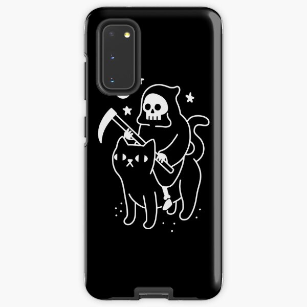 Death Rides A Black Cat Samsung Galaxy Tough Case