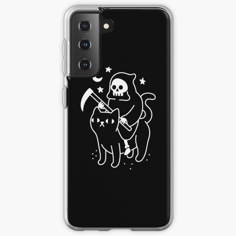 Death Rides A Black Cat Case & Skin for Samsung Galaxy