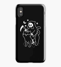 Death Rides A Black Cat iPhone Case