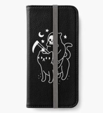 Vinilo o funda para iPhone La muerte monta un gato negro