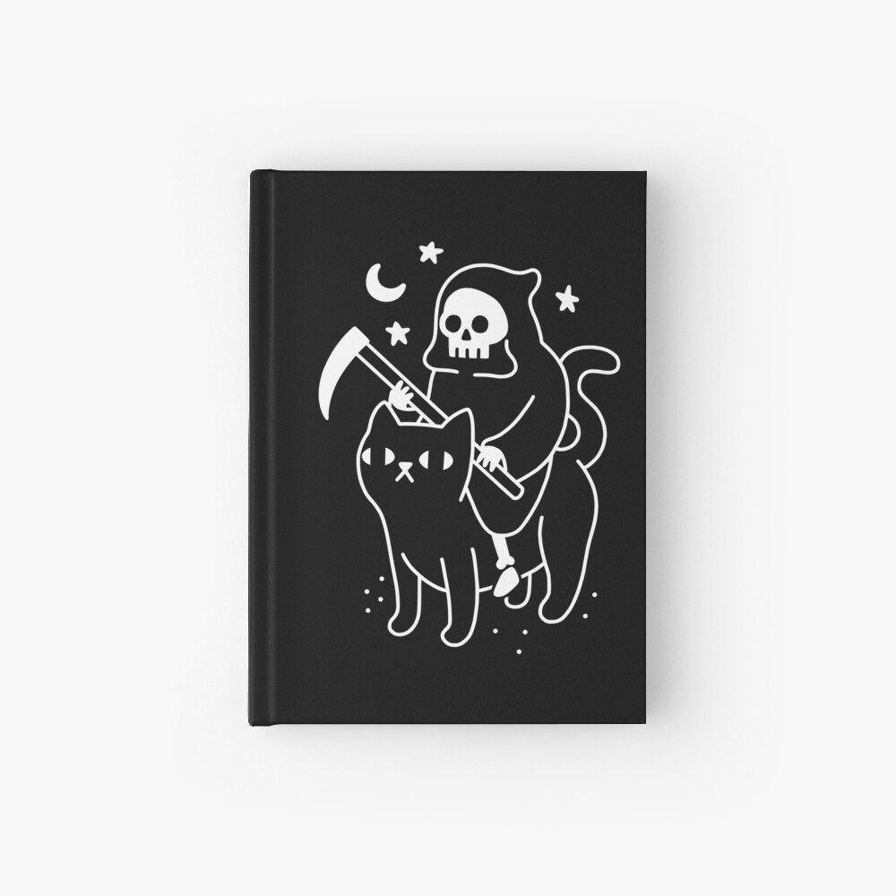 Death Rides A Black Cat Hardcover Journal