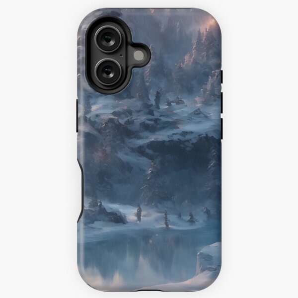 Item preview, Water Snowy Tree Mountains Winter Landscape designed and sold by ArtificialCraft.