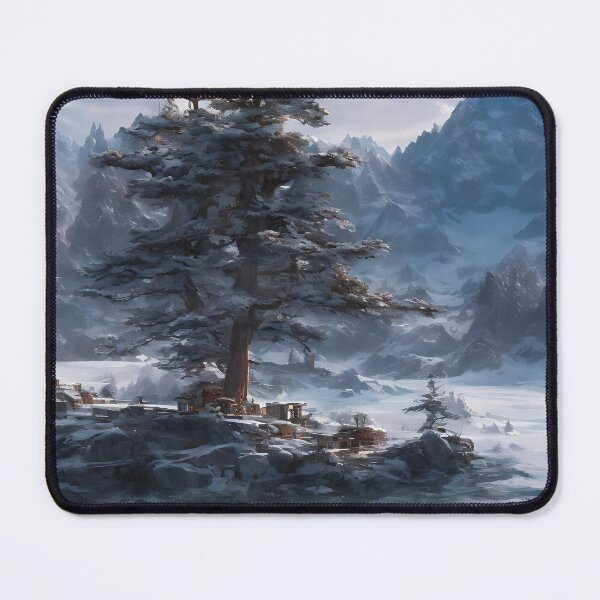 Item preview, Cold Frozen Snowy Tree Winter Landscape designed and sold by ArtificialCraft.