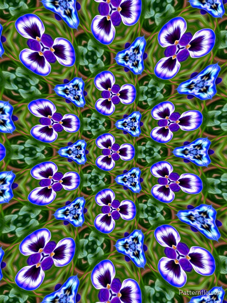 Thumbnail 4 of 4, iPhone Case, Violet Flower Pattern designed and sold by Patternflower.
