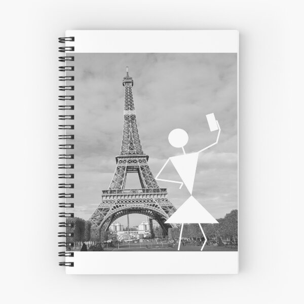 Item preview, Warli Woman Selfie Eiffel Tower designed and sold by AmitSellsShirts.