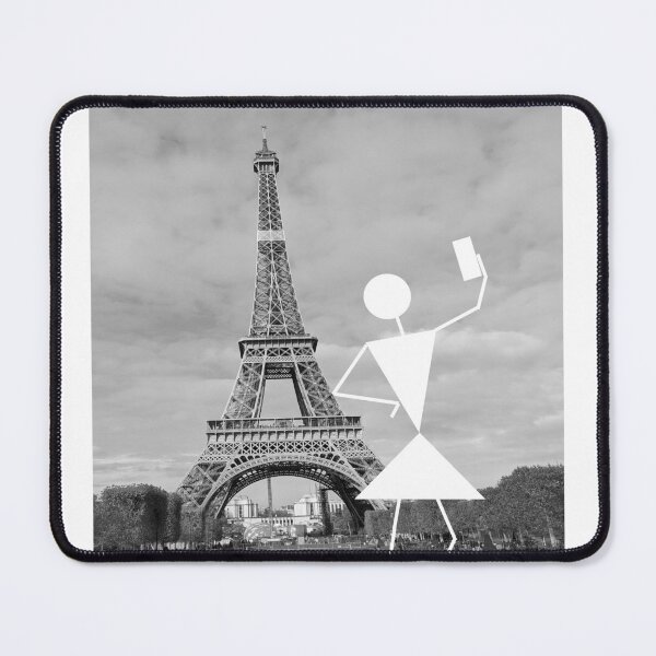 Item preview, Warli Woman Selfie Eiffel Tower designed and sold by AmitSellsShirts.