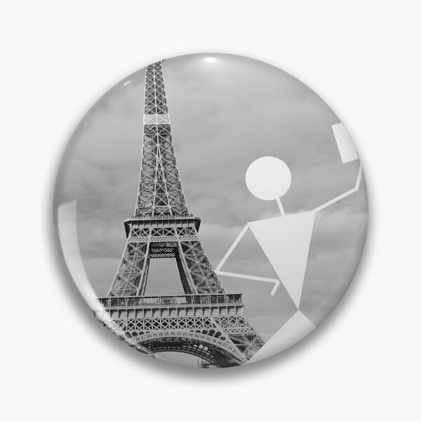 Item preview, Warli Woman Selfie Eiffel Tower designed and sold by AmitSellsShirts.