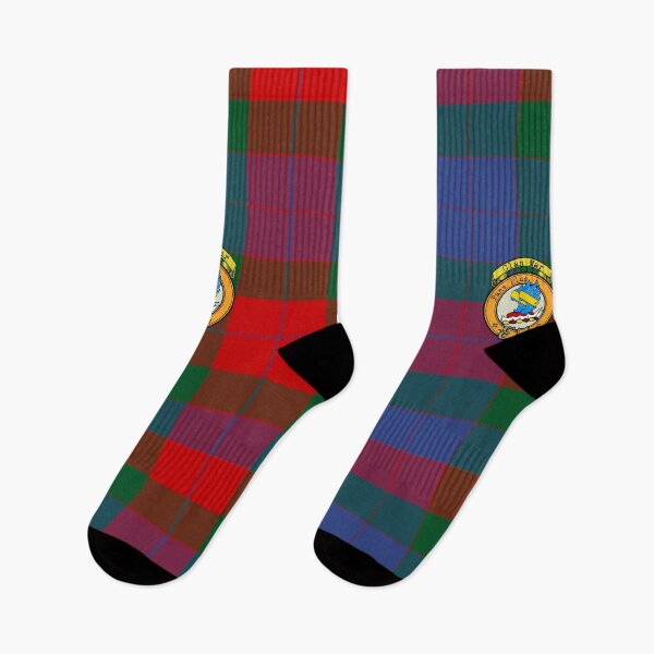 Aperçu de l'œuvre Tartan et écusson écossais Mar créée et vendue par BagTown Clans.