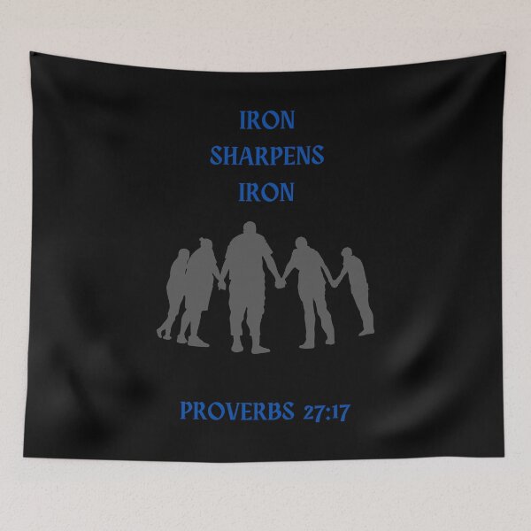 Item preview, Iron Sharpens Iron - Men Praying designed and sold by BlessedConcepts.