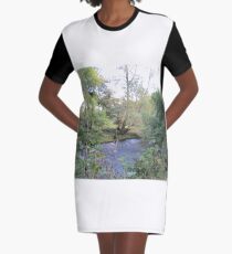 Scottish Stream Graphic T-Shirt Dress