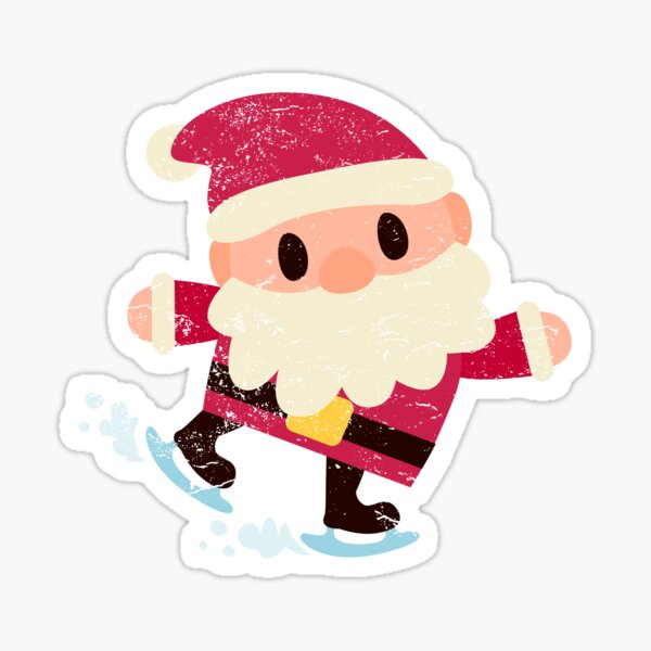 Santa Hat Stickers Redbubble - day 19 santa beard n top hat doge v2 roblox