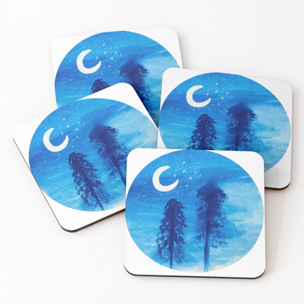 Item preview, Moon & Trees  designed and sold by RootedInCourage.
