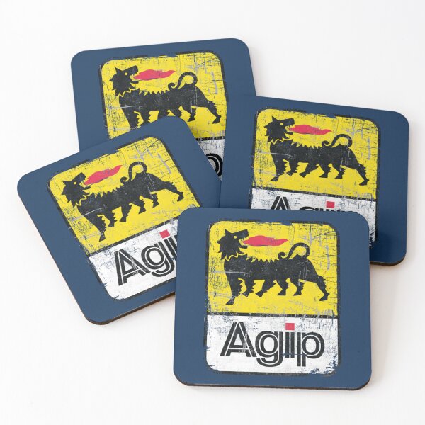 Item preview, AGIP Lubricants Logo 1968 – 1998 Distressed version  .   designed and sold by blancasi.