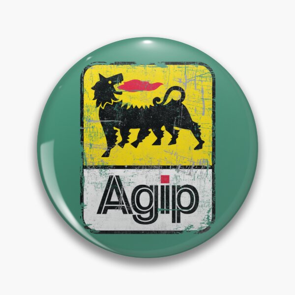 Item preview, AGIP Lubricants Logo 1968 – 1998 Distressed version  .   designed and sold by blancasi.