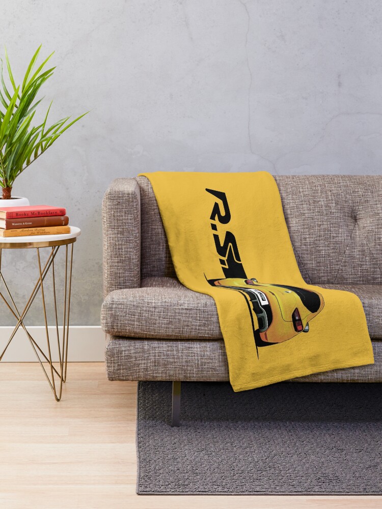 Yellow and best sale grey throw