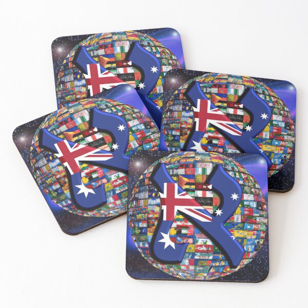 Item preview, Australia Alef Flag designed and sold by kabbalahart.