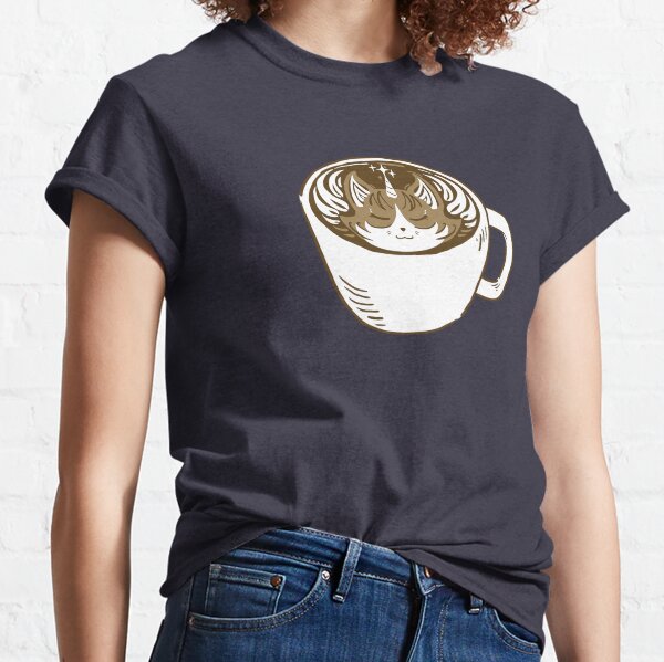 Kaffee-Einhorn-Katze Classic T-Shirt