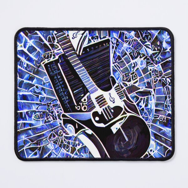Item preview, Blue Fractal Guitar designed and sold by Artbellachi.
