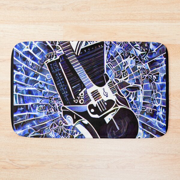Item preview, Blue Fractal Guitar designed and sold by Artbellachi.