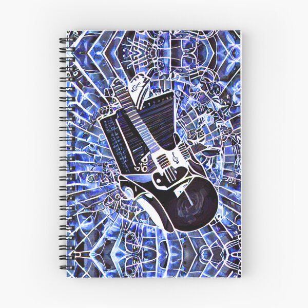 Item preview, Blue Fractal Guitar designed and sold by Artbellachi.