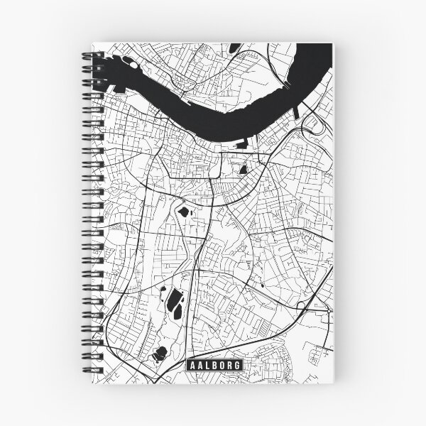 Item preview, Aalborg, Denmark Street Map designed and sold by InkistPrints.