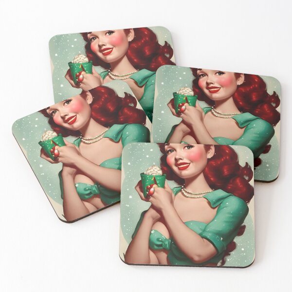 Item preview, Hot Chocolate 50s retro Christmas designed and sold by 90snerd.