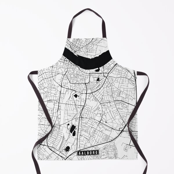 Item preview, Aalborg, Denmark Street Map designed and sold by InkistPrints.