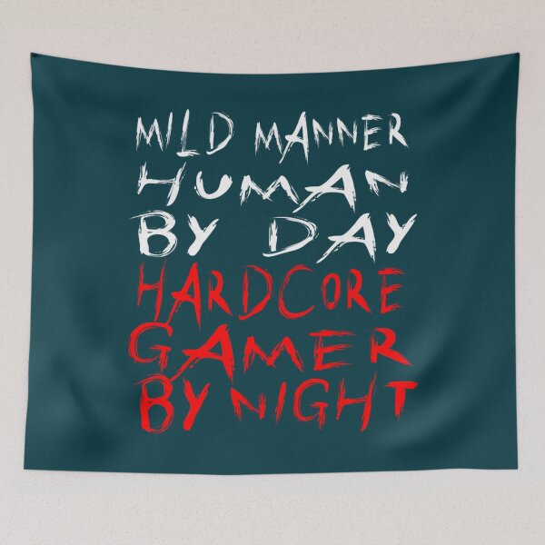 Item preview, Hardcore Gamer by Night   designed and sold by blancasi.
