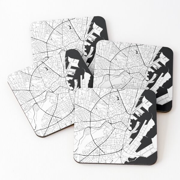 Item preview, Aarhus, Denmark Street Map designed and sold by InkistPrints.
