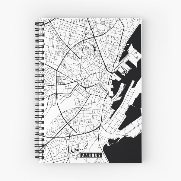 Item preview, Aarhus, Denmark Street Map designed and sold by InkistPrints.