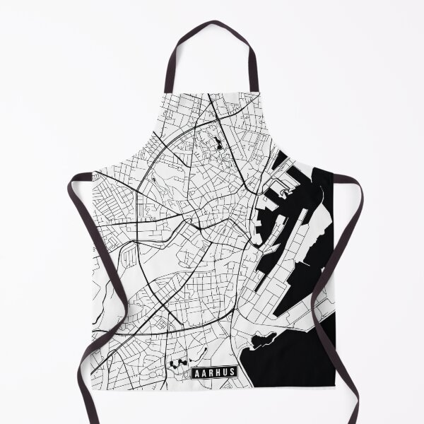 Item preview, Aarhus, Denmark Street Map designed and sold by InkistPrints.