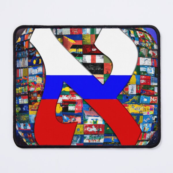 Item preview, Russia Alef Flag designed and sold by kabbalahart.