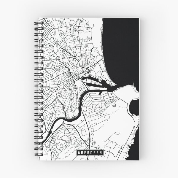 Artikelvorschau, Aberdeen, Scotland Street Map entworfen und verkauft von InkistPrints.